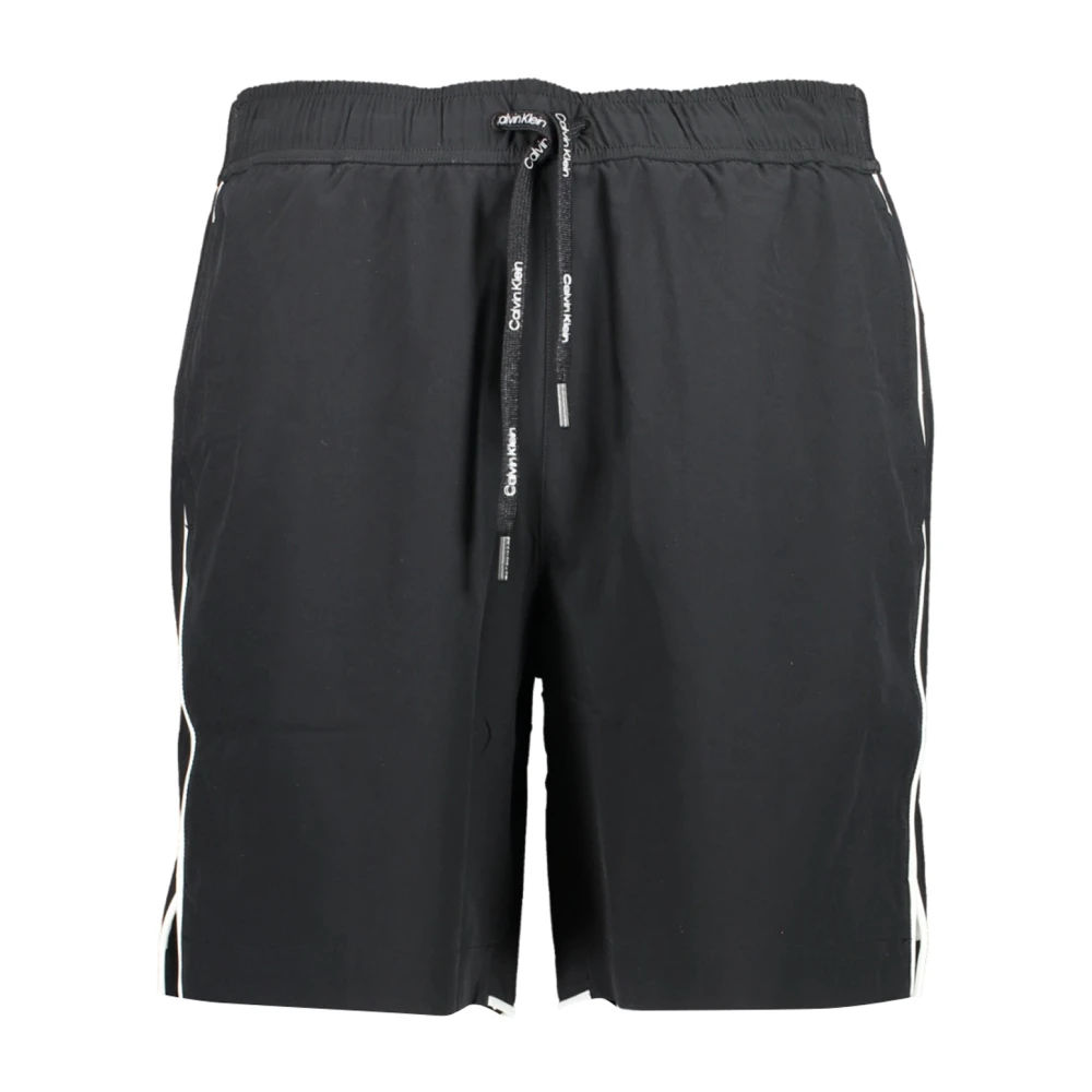 Calvin Klein Sportieve Zwarte Heren Shorts met Elastische Taille Black Heren