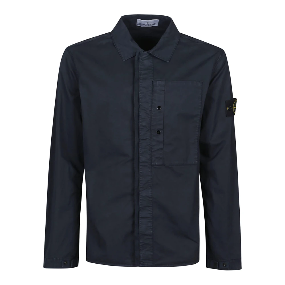 Stone Island Stijlvolle Overshirt voor Mannen Blue Heren