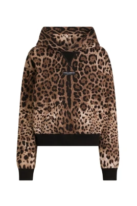 Leo-print Huvtröja