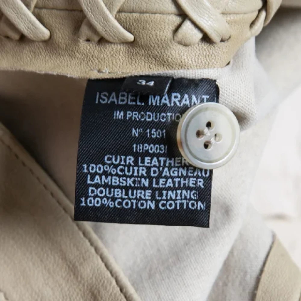 Isabel Marant Pre-owned Leather bottoms Beige Dames