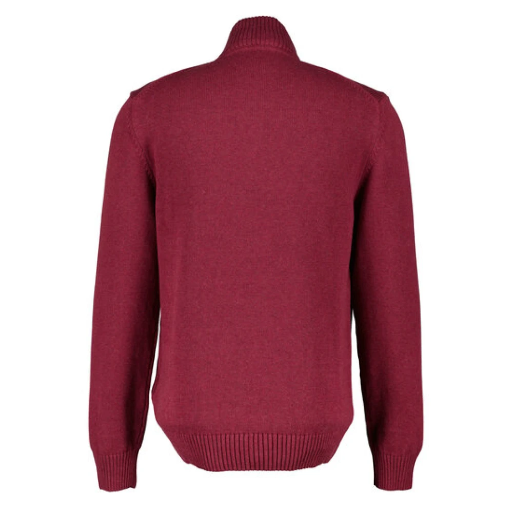Gant Casual Katoenen Halfzip Red Heren