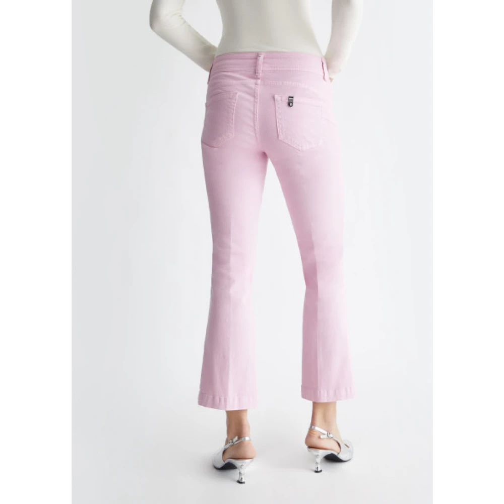 Liu Jo Cropped Jeans Pink Dames