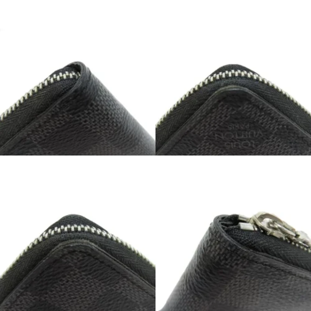 Louis Vuitton Vintage Pre-owned Canvas wallets Gray Heren