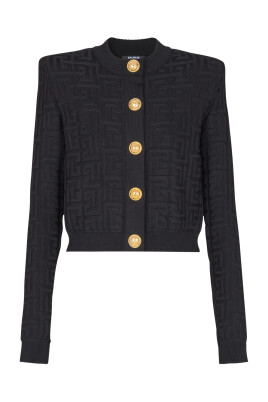 monogram-knit-cardigan