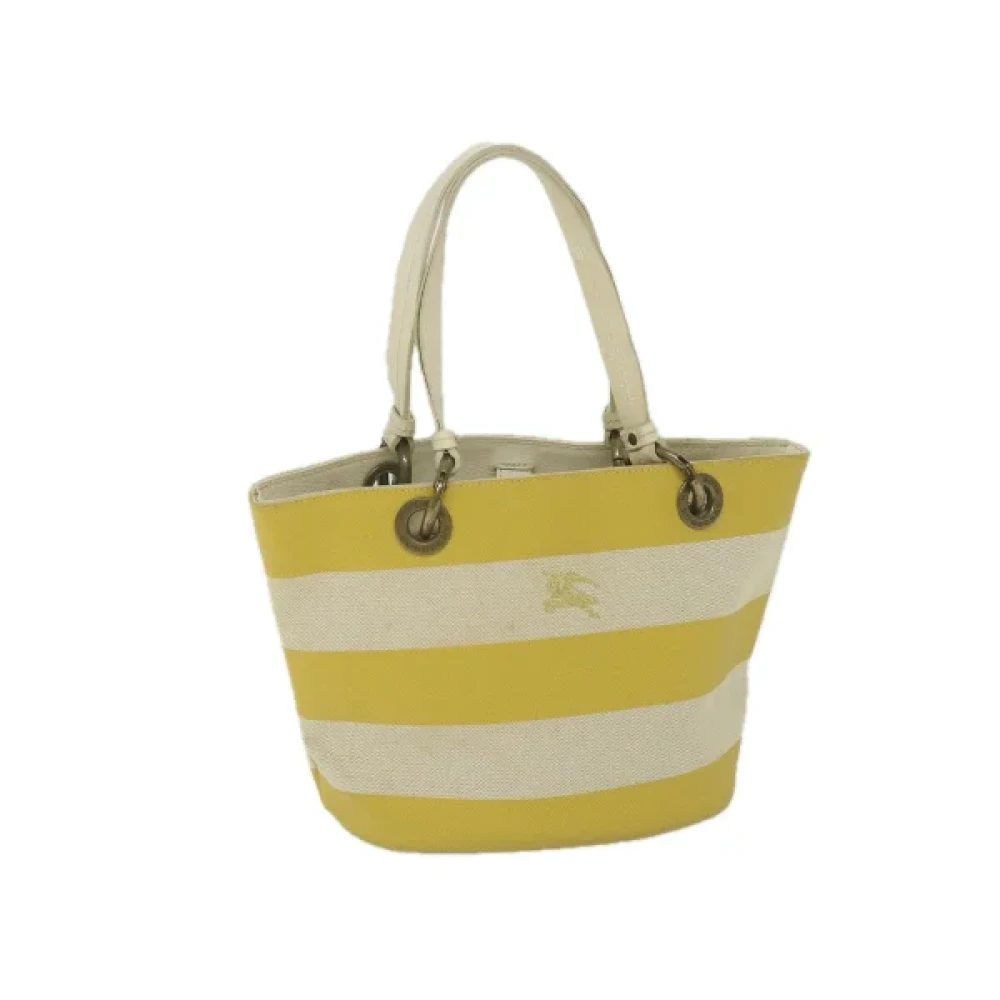 Burberry Vintage Pre-owned Canvas handbags Yellow Dames