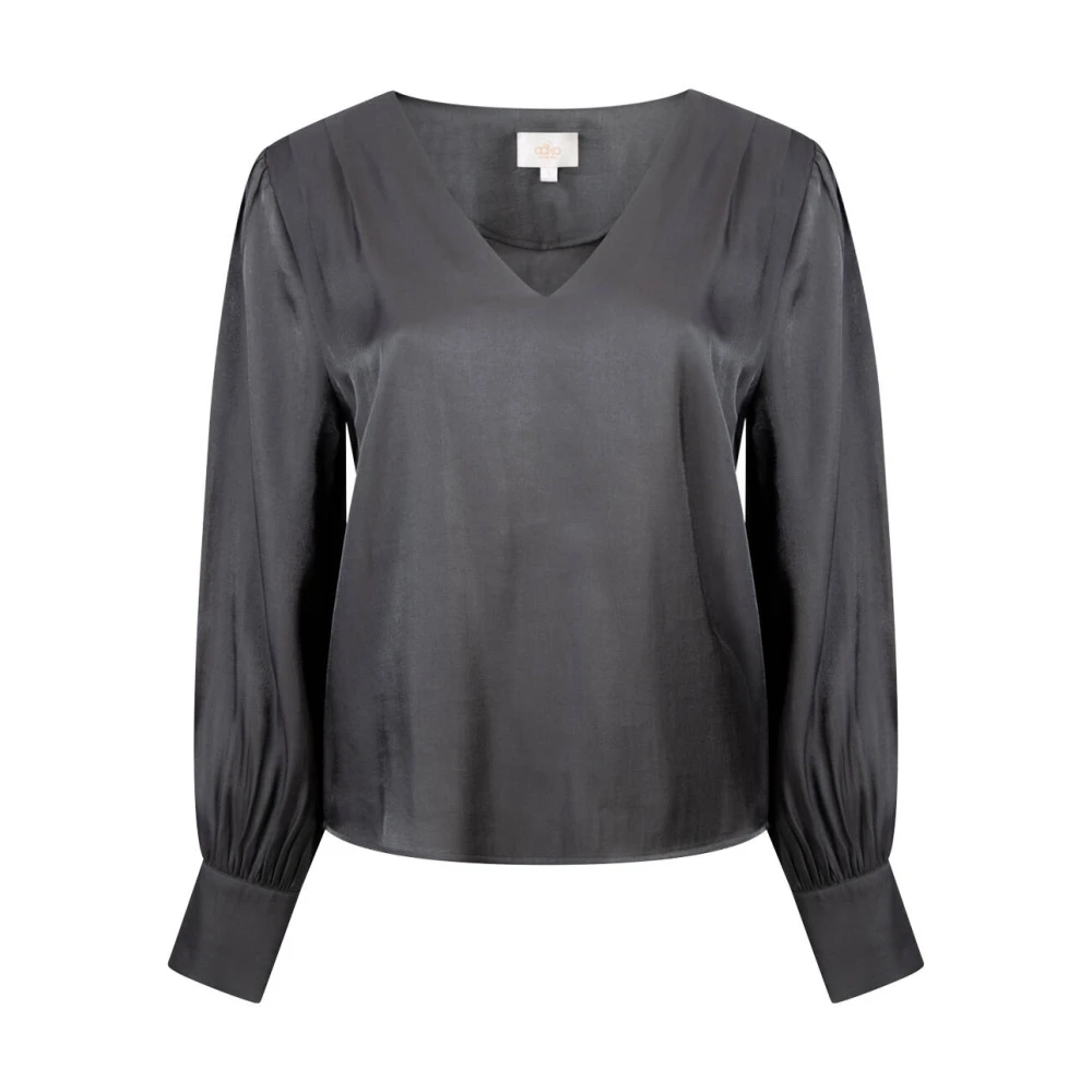 Aaiko Lange Mouw Blouse Babbi VIS 355 Gray Dames