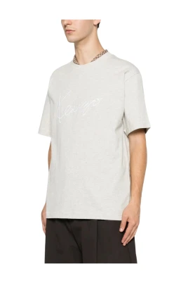 Embroidered Logo Crew Neck T-shirt