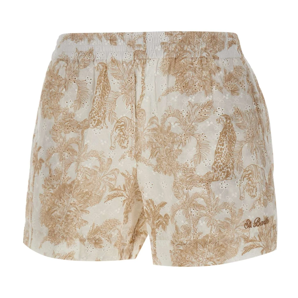 Mc2 Saint Barth Women's Beige Meave Shorts - Short Shorts - S - Shorts
