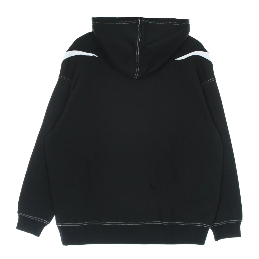 Nike Zwarte Fleece Hoodie met Swoosh Logo Black Dames