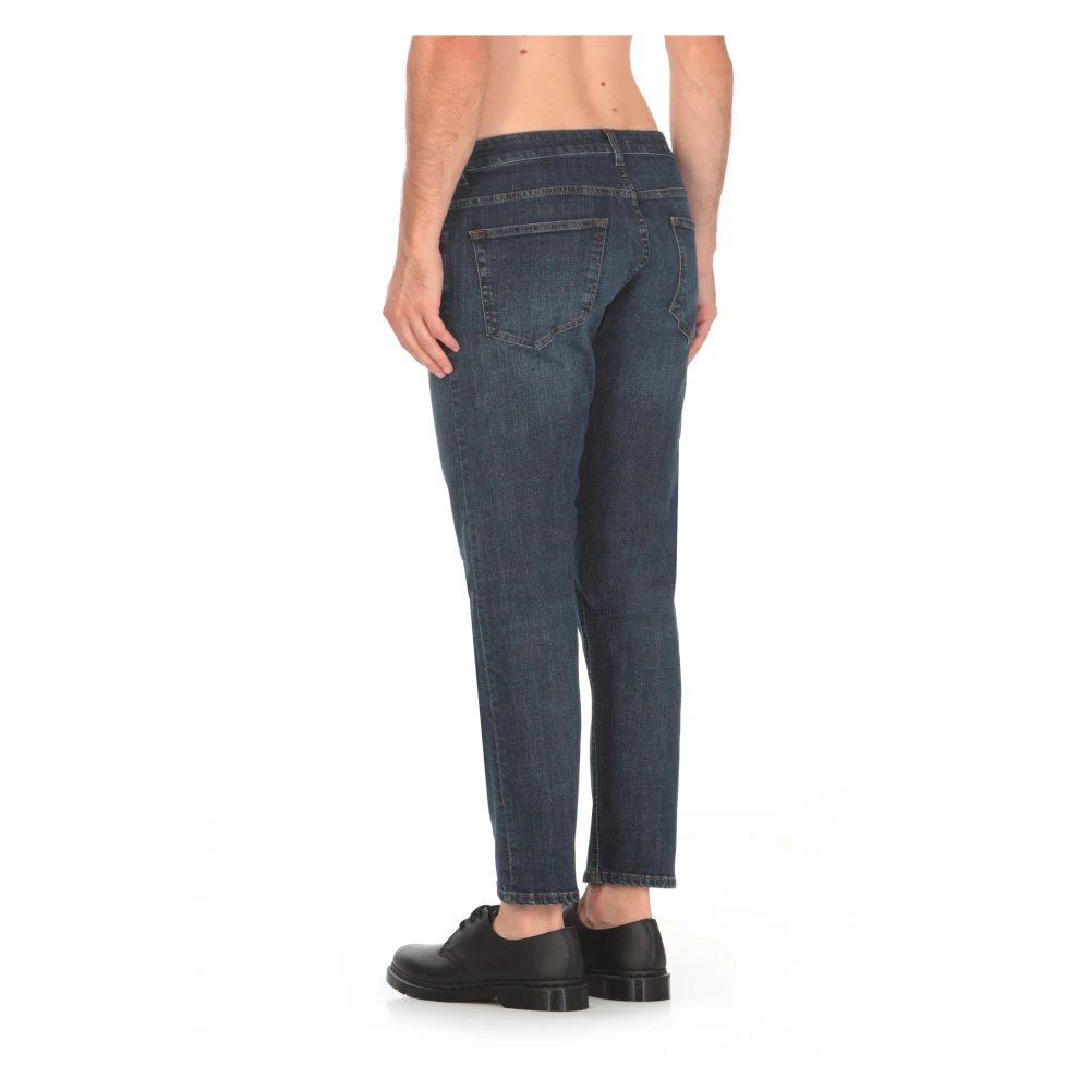 Don The Fuller Blauwe Katoenen Jeans met Riemlussen Blue Heren