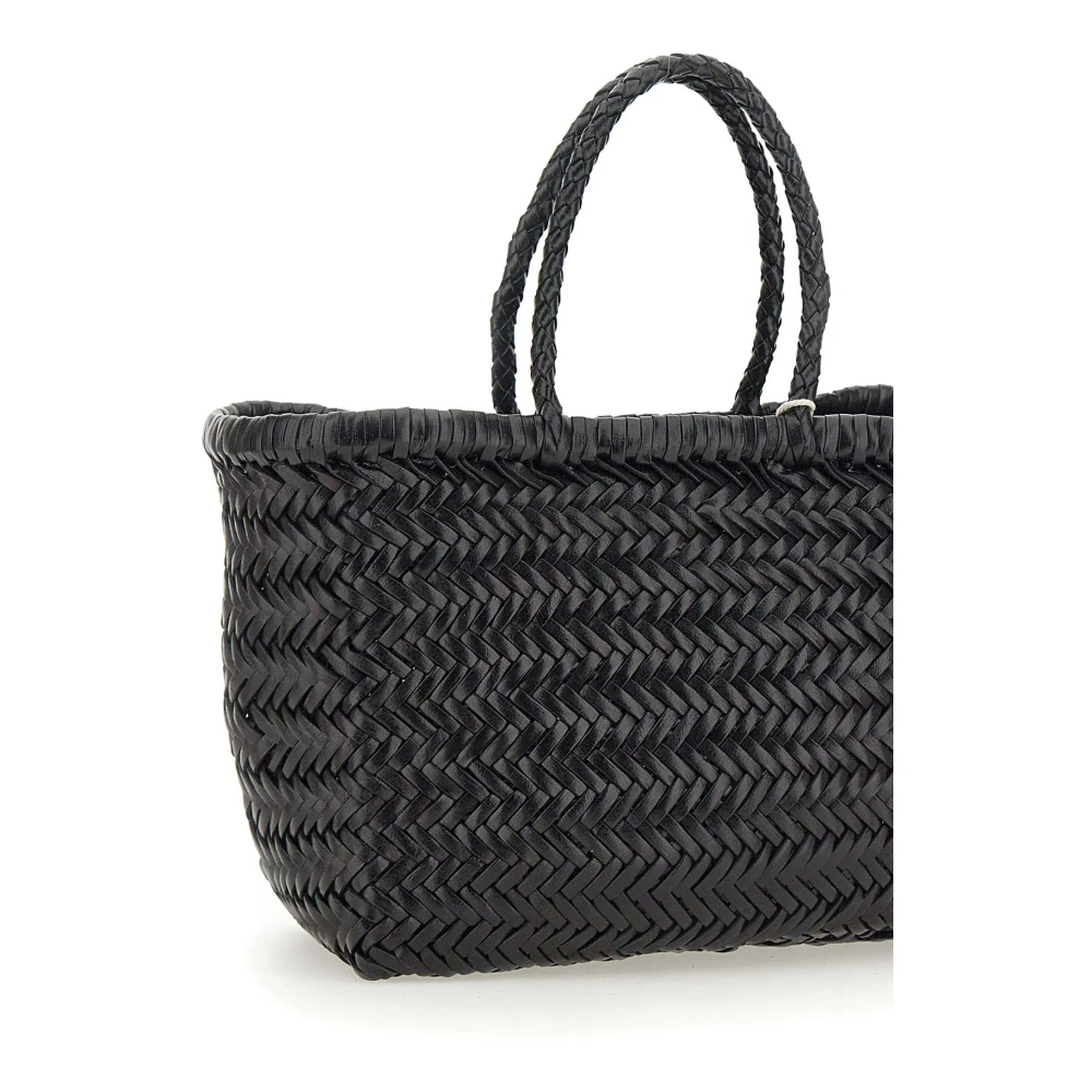 Dragon Diffusion Handgeweven Zwarte Chevron Handtas Black Dames