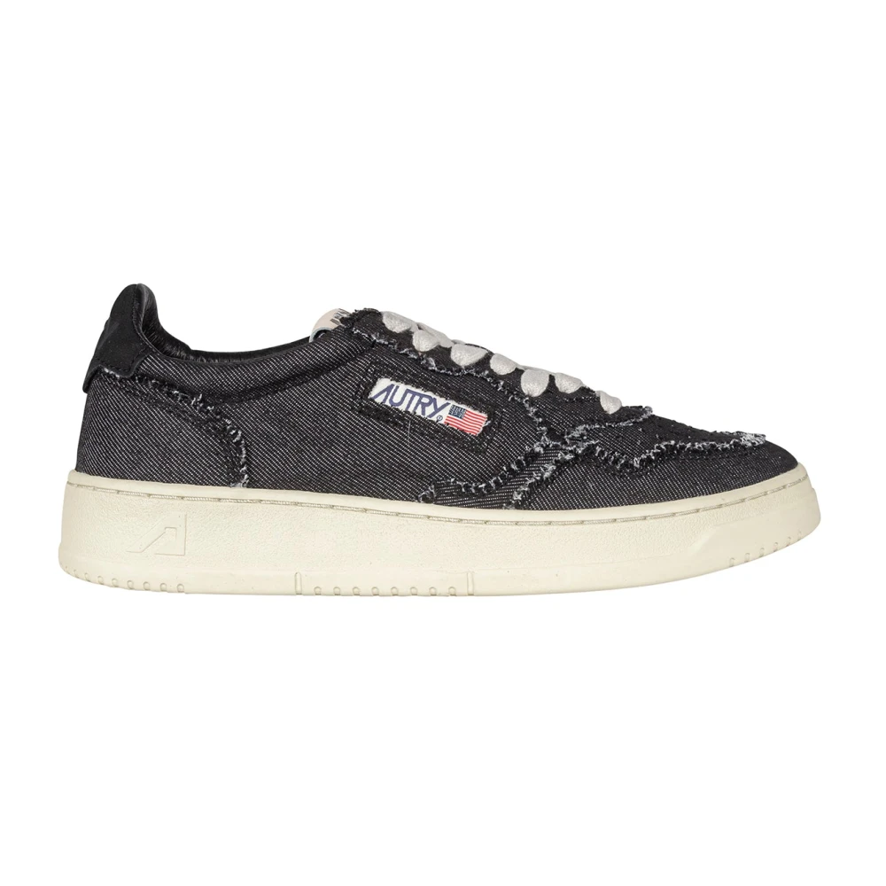 Autry Sneakers met Raffelige Details Dames Schoenen Zwart
