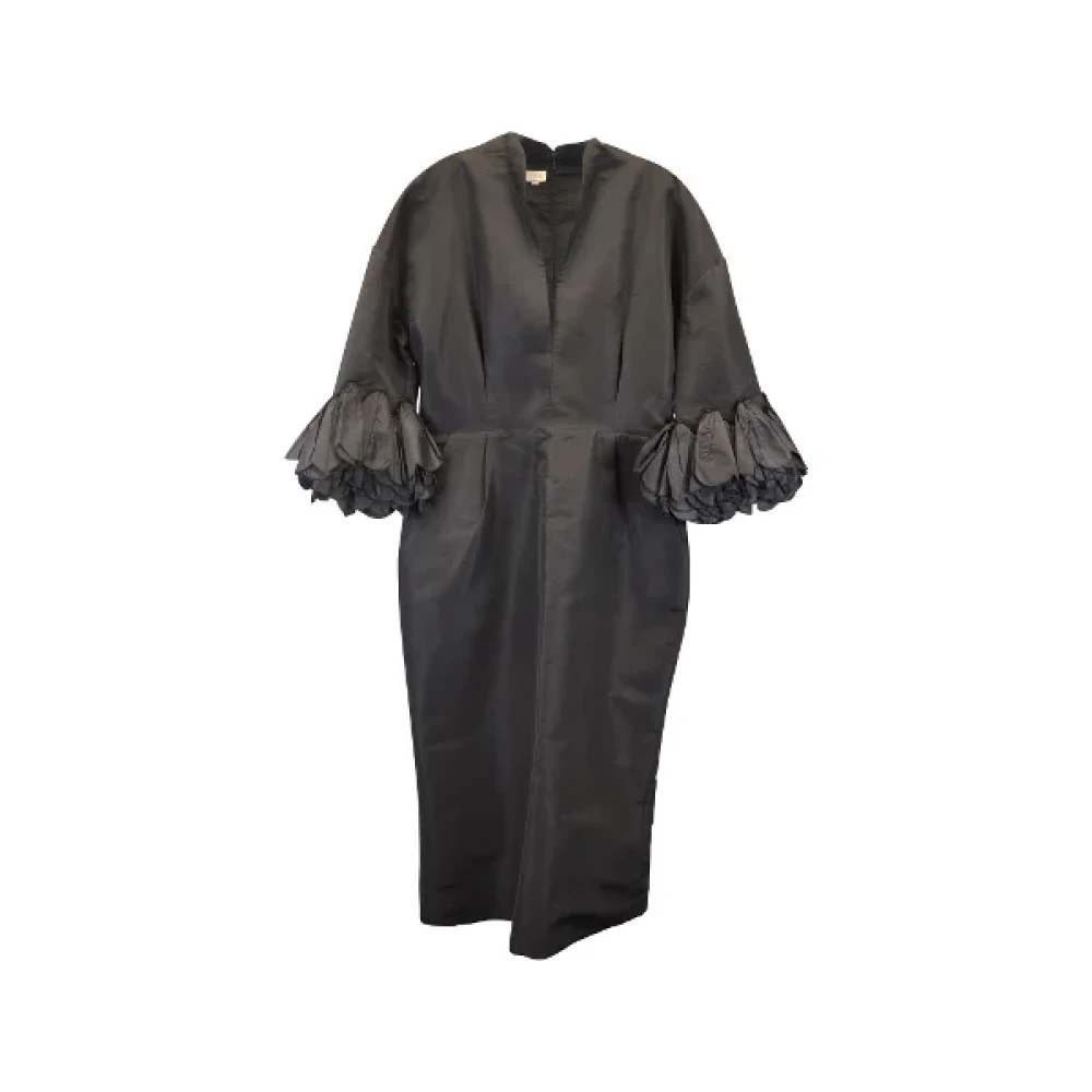 Gucci Vintage Pre-owned Satin dresses Black Dames