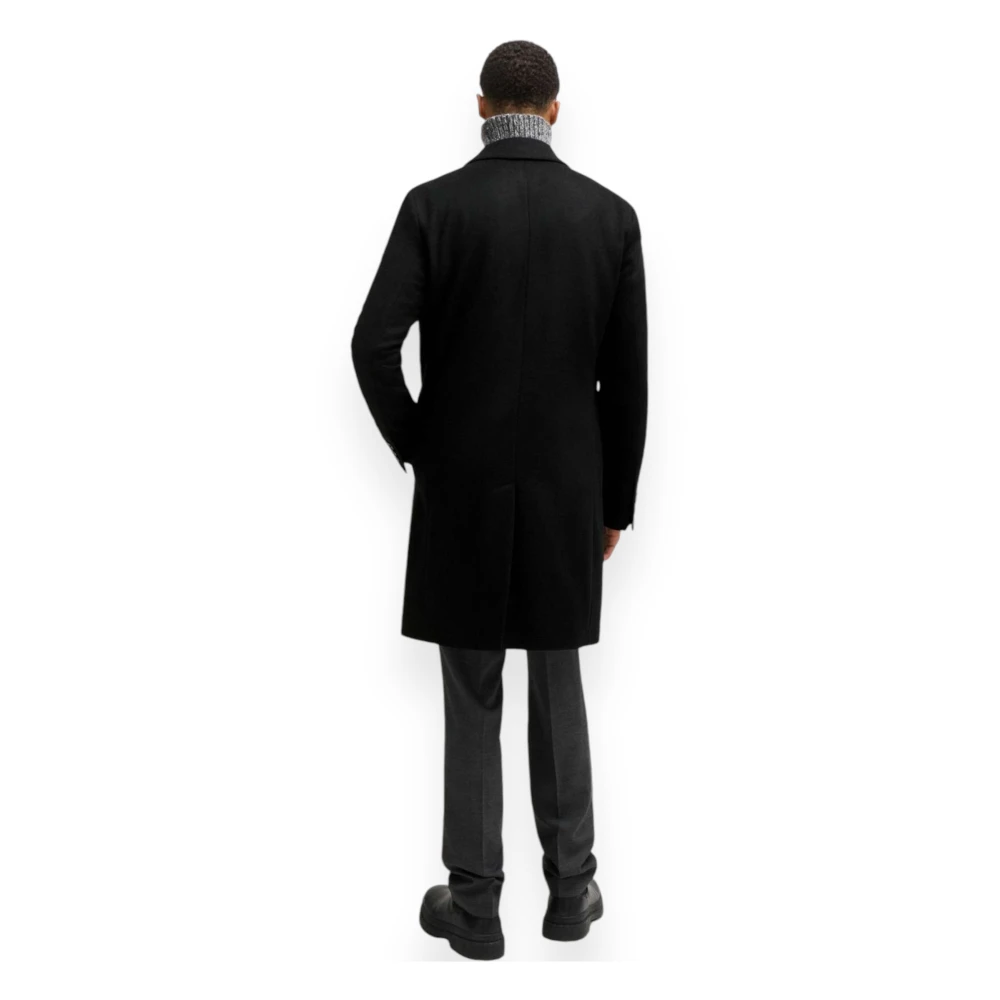 Hugo Boss Stijlvolle Jas met H-Hyde Detail Black Heren