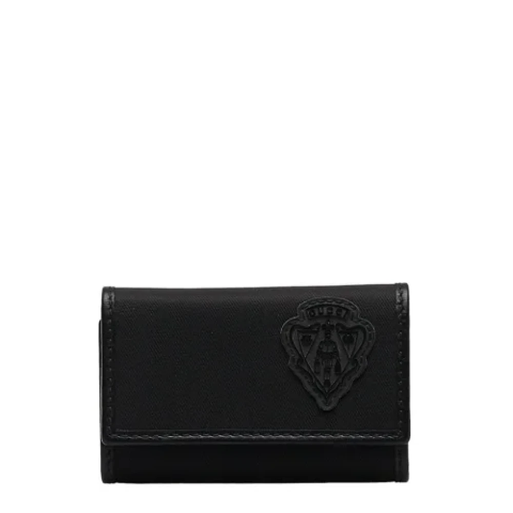 Gucci Vintage Pre-owned Fabric wallets Black Dames
