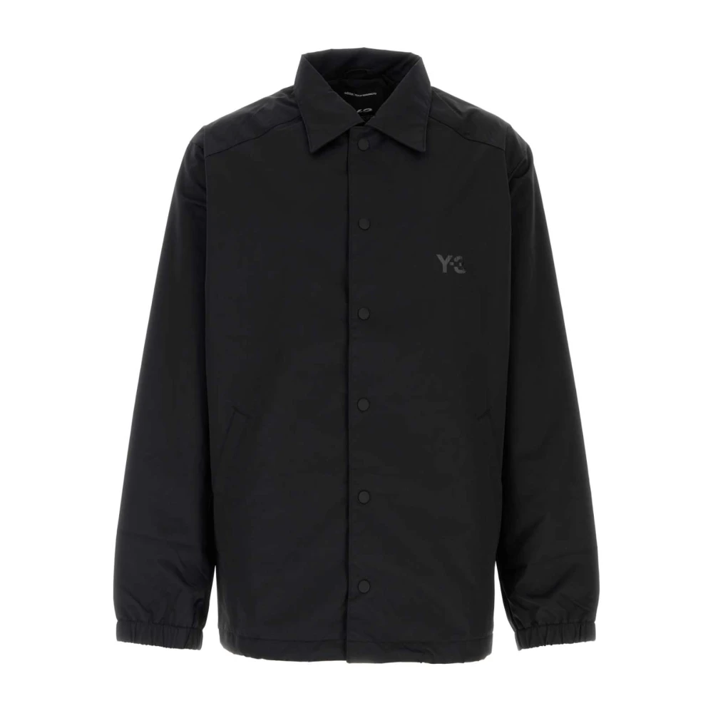 Y-3 Stijlvol Zwart Nylon Jack Black Heren