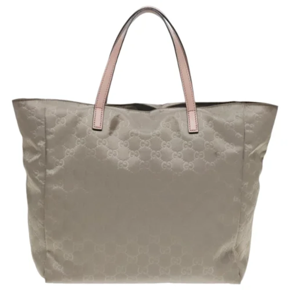 Gucci Vintage Pre-owned Nylon gucci-bags Gray Dames