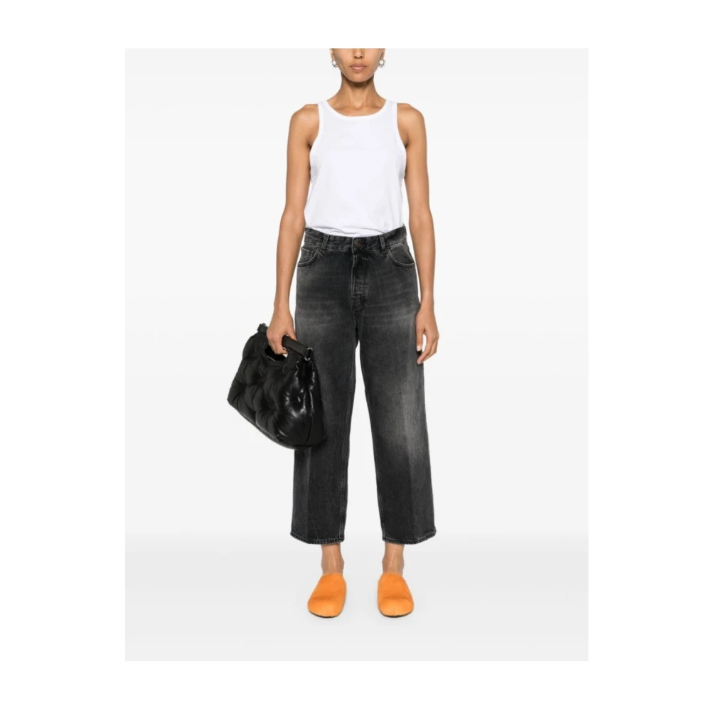 Haikure Betty Spider Cropped Jeans Black Dames