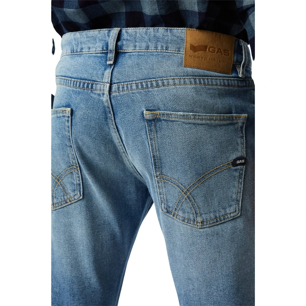 GAS Slim-fit Denim Jeans Blue Heren