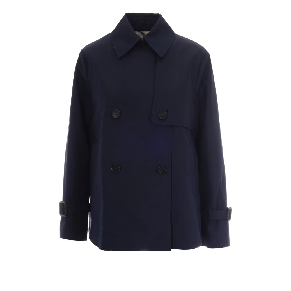 Max Mara Women's Blue Trench Coats - Trench Coats - Xs - Coats