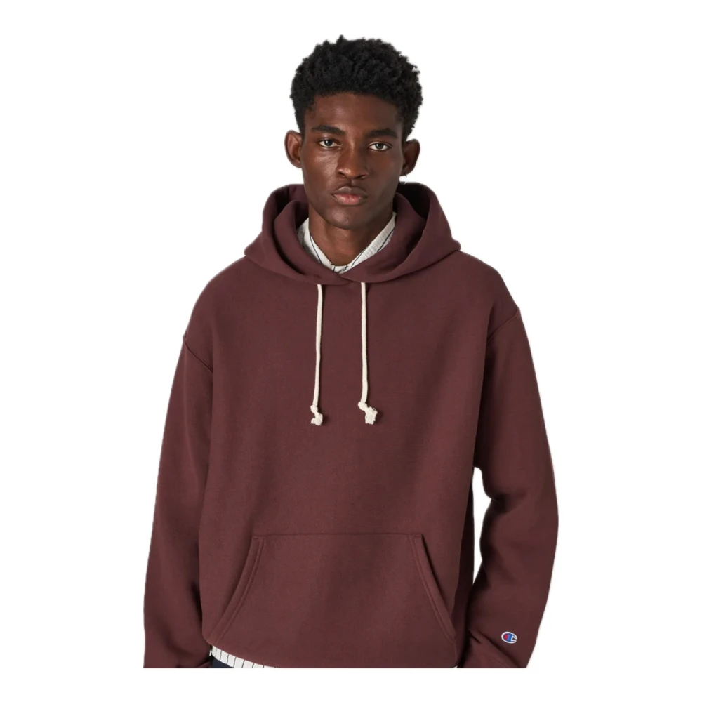 Champion Geborstelde Fleece Hoodie Collectie Red Heren
