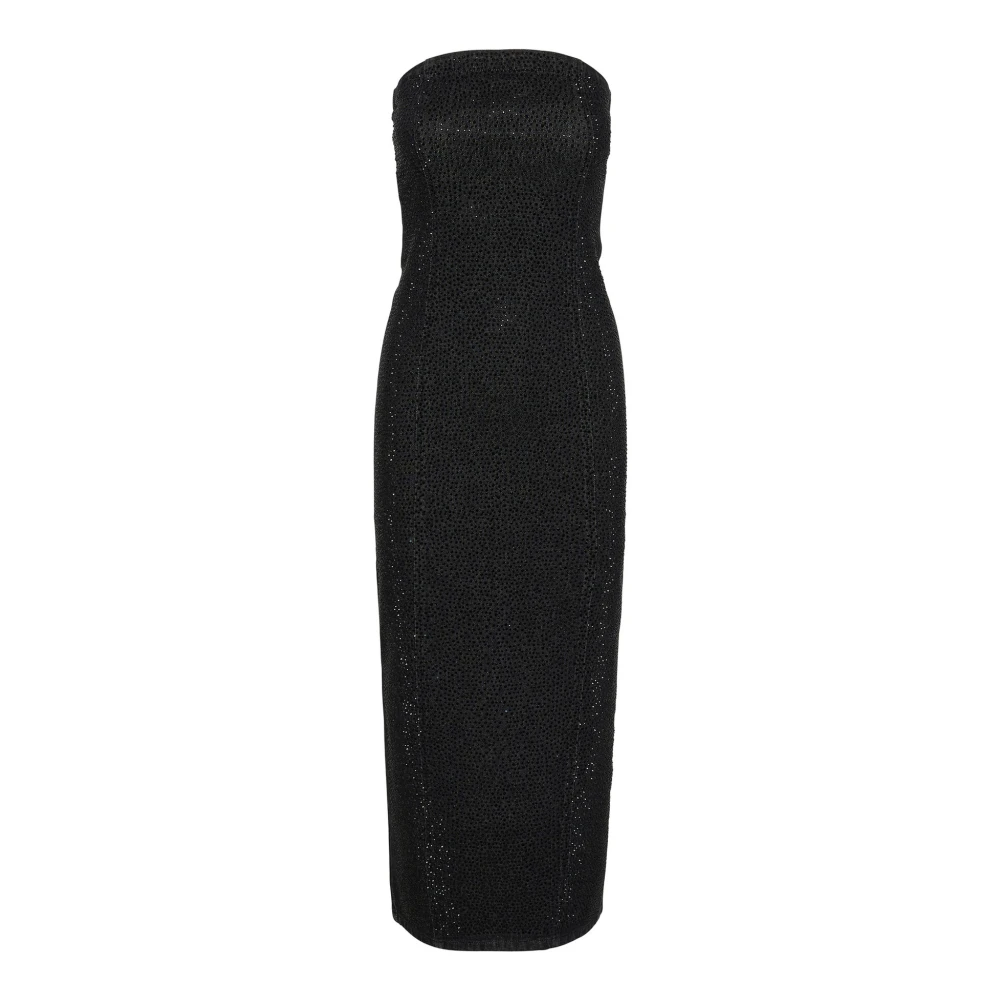 Gestuz Denim Maxi Jurk Black Dames