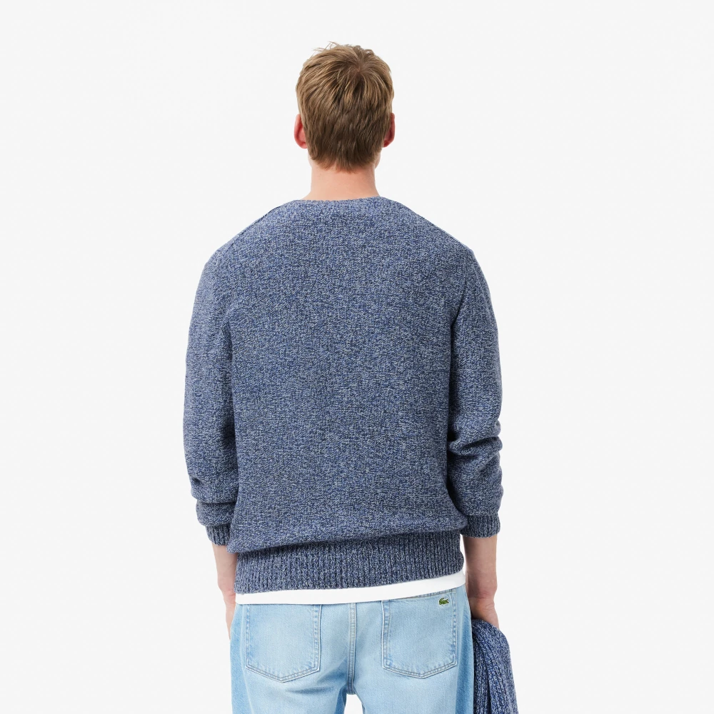 Lacoste Chique Krokodil Trui Blue Heren