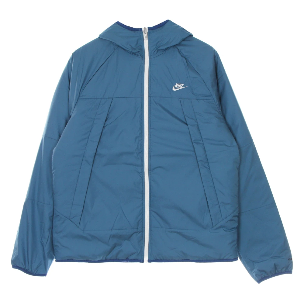 Nike Omkeerbare waterafstotende capuchonjas Blue Heren