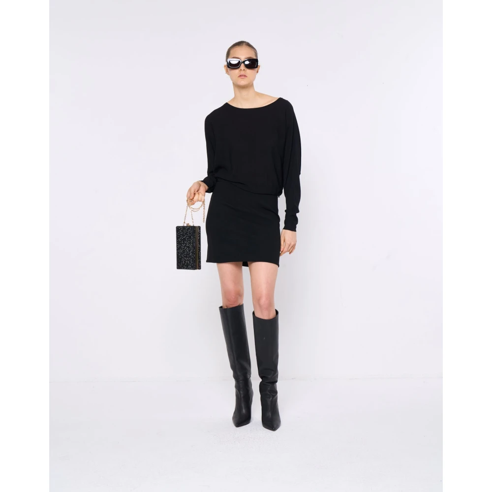 Silvian Heach Mini jurk met strakke rok Black Dames