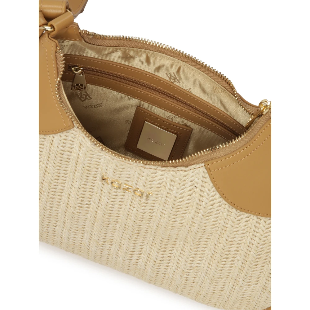 Kazar Beige gevlochten baguette handtas Beige Dames