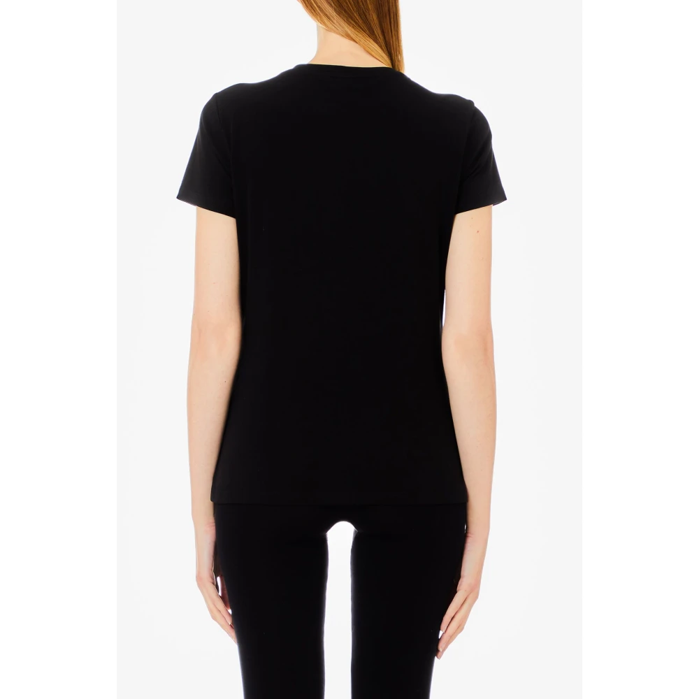 Liu Jo Hartprint Half Mouw Ronde Hals T-shirt Black Dames