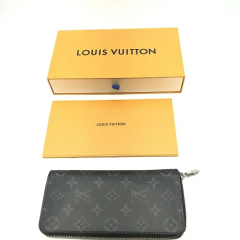 Louis Vuitton Vintage Pre-owned Canvas wallets Black Dames