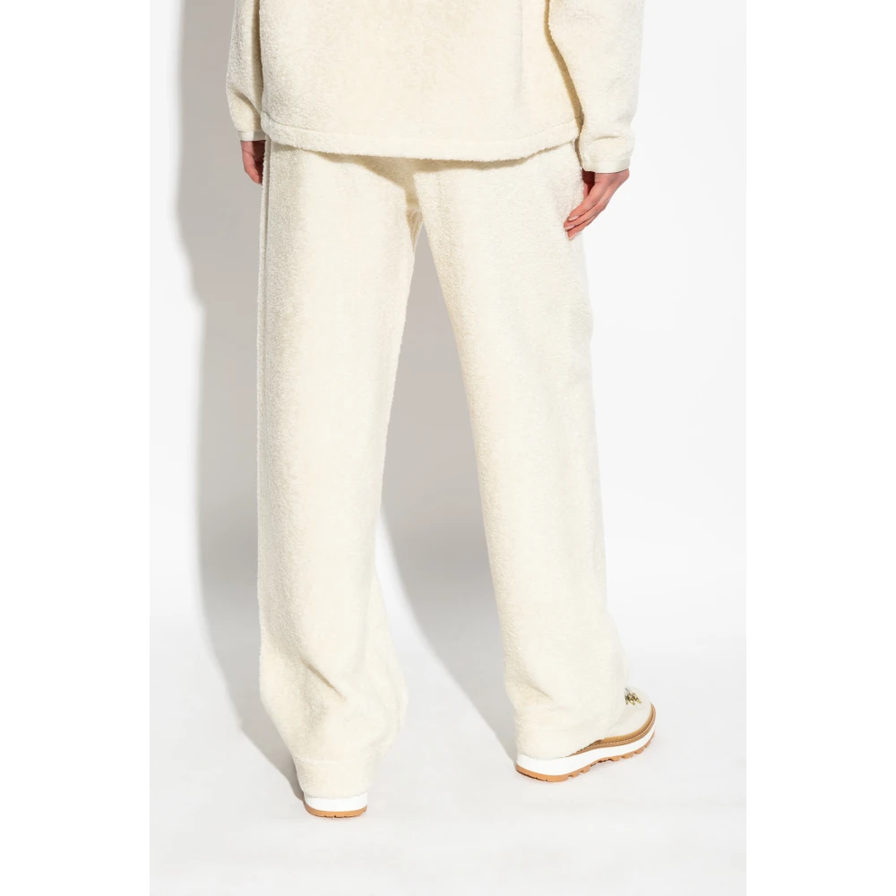 Moncler Broek met logo Beige Dames