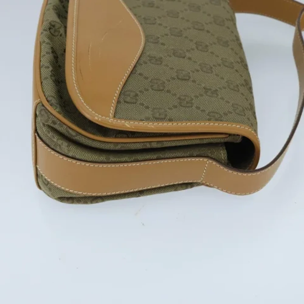 Gucci Vintage Pre-owned Canvas gucci-bags Beige Dames