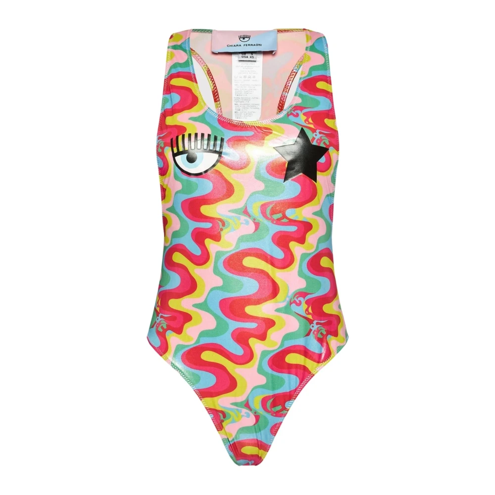 Chiara Ferragni Collection Red Swimsuits, Female, M, One-Piece Swimsuit