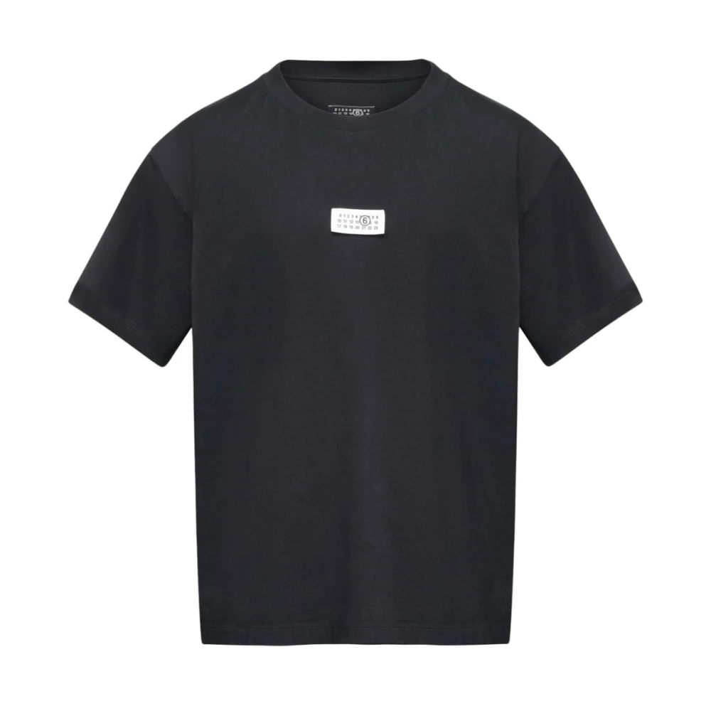 MM6 Maison Margiela Zwarte T-shirts en Polos Black Heren