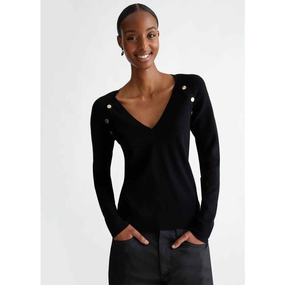 Liu Jo Geknoopte Shirt Black Dames