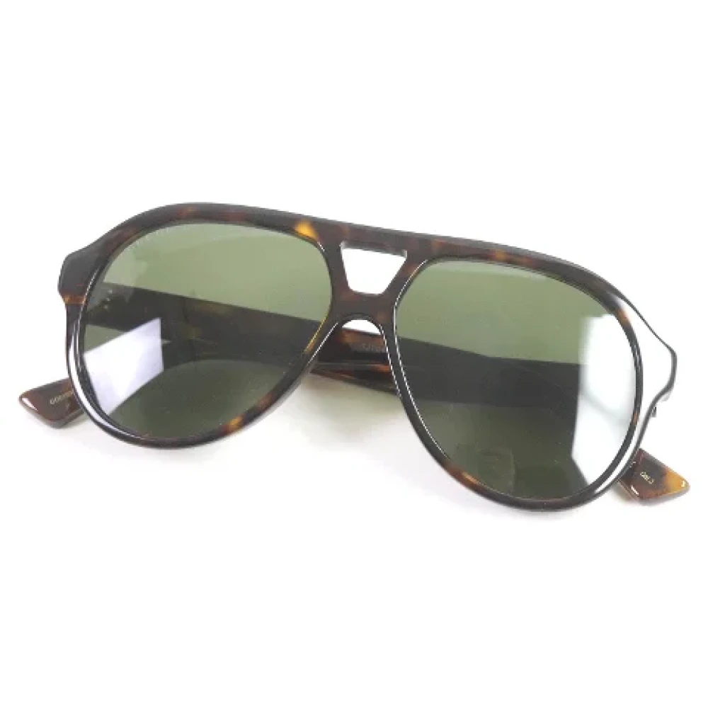 Gucci Vintage Pre-owned Plastic sunglasses Brown Dames