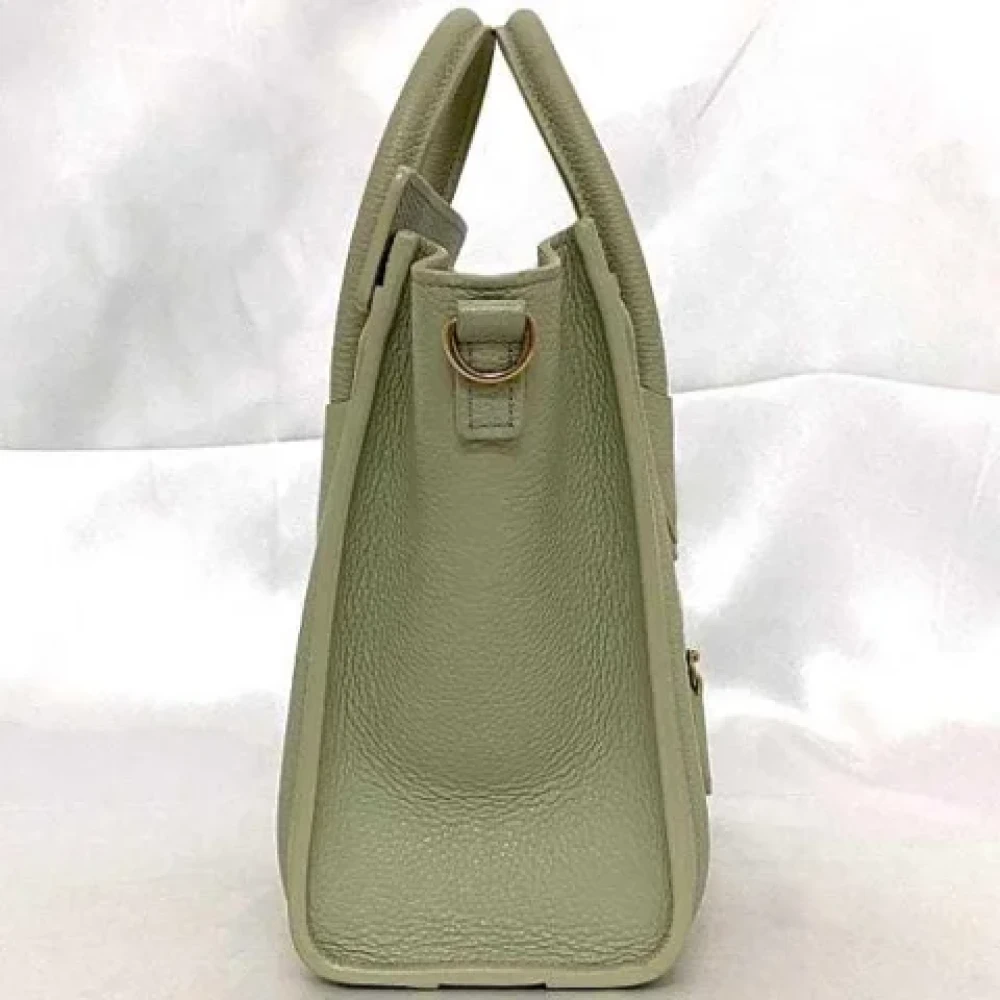 Celine Vintage Pre-owned Leather celine-bags Green Dames