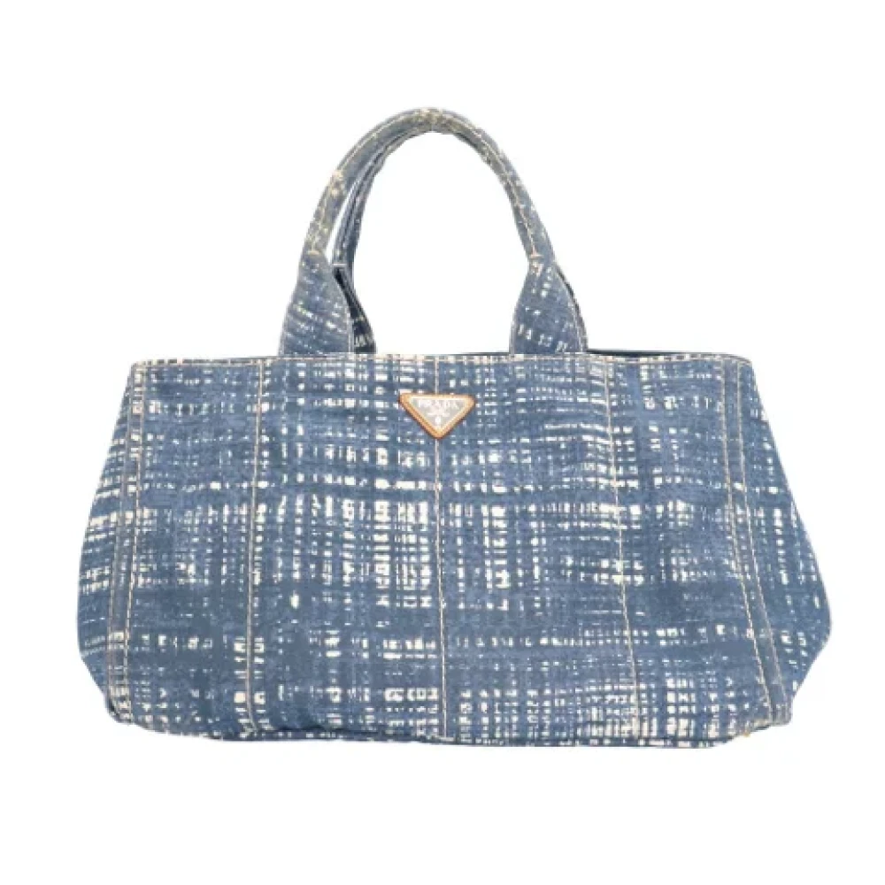 Prada Vintage Pre-owned Fabric prada-bags Blue Dames