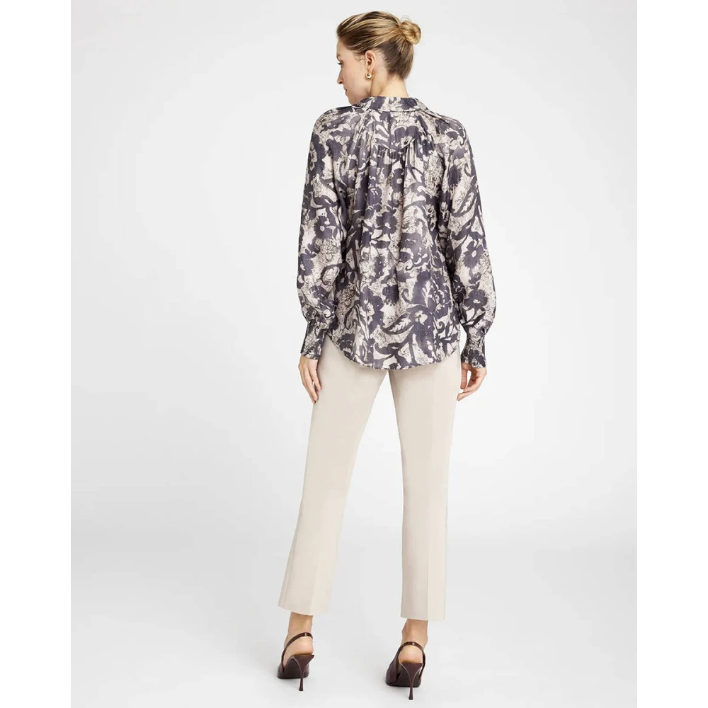 Gustav Lange Mouw Blouse Finja Style Gray Dames