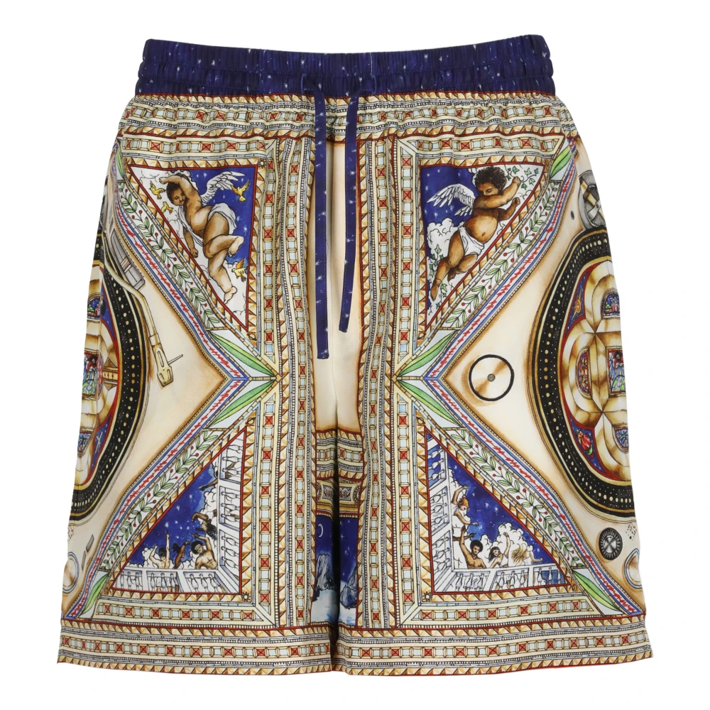 Casablanca Men's Multi Plafond Orne De Musique Silk Short (Assorted - M) - Size M - Image 2