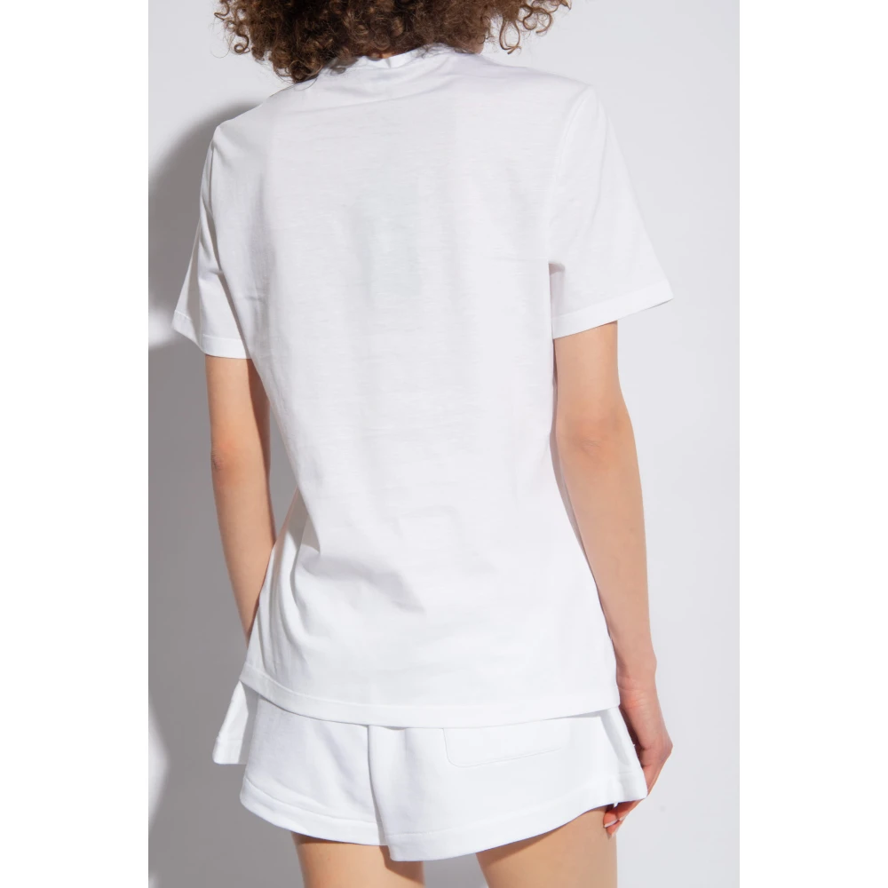 Versace T-shirt met logo White Dames