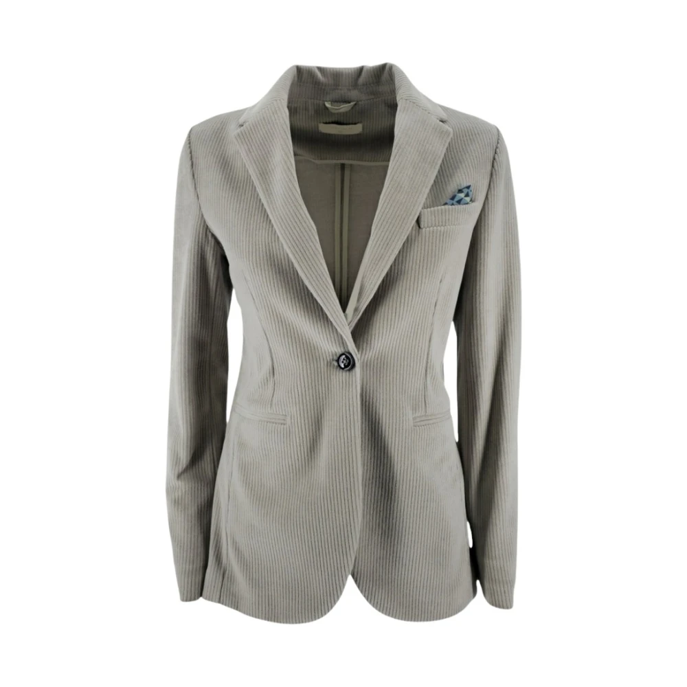 Circolo 1901 Parelfluwelen Damesjas Gray Dames