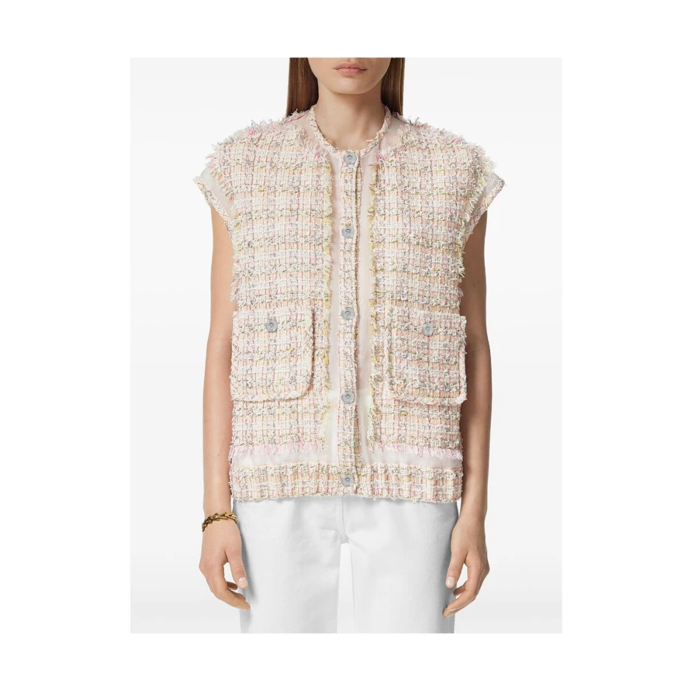Versace Roze Knoopjas met Medusa Motief Pink Dames
