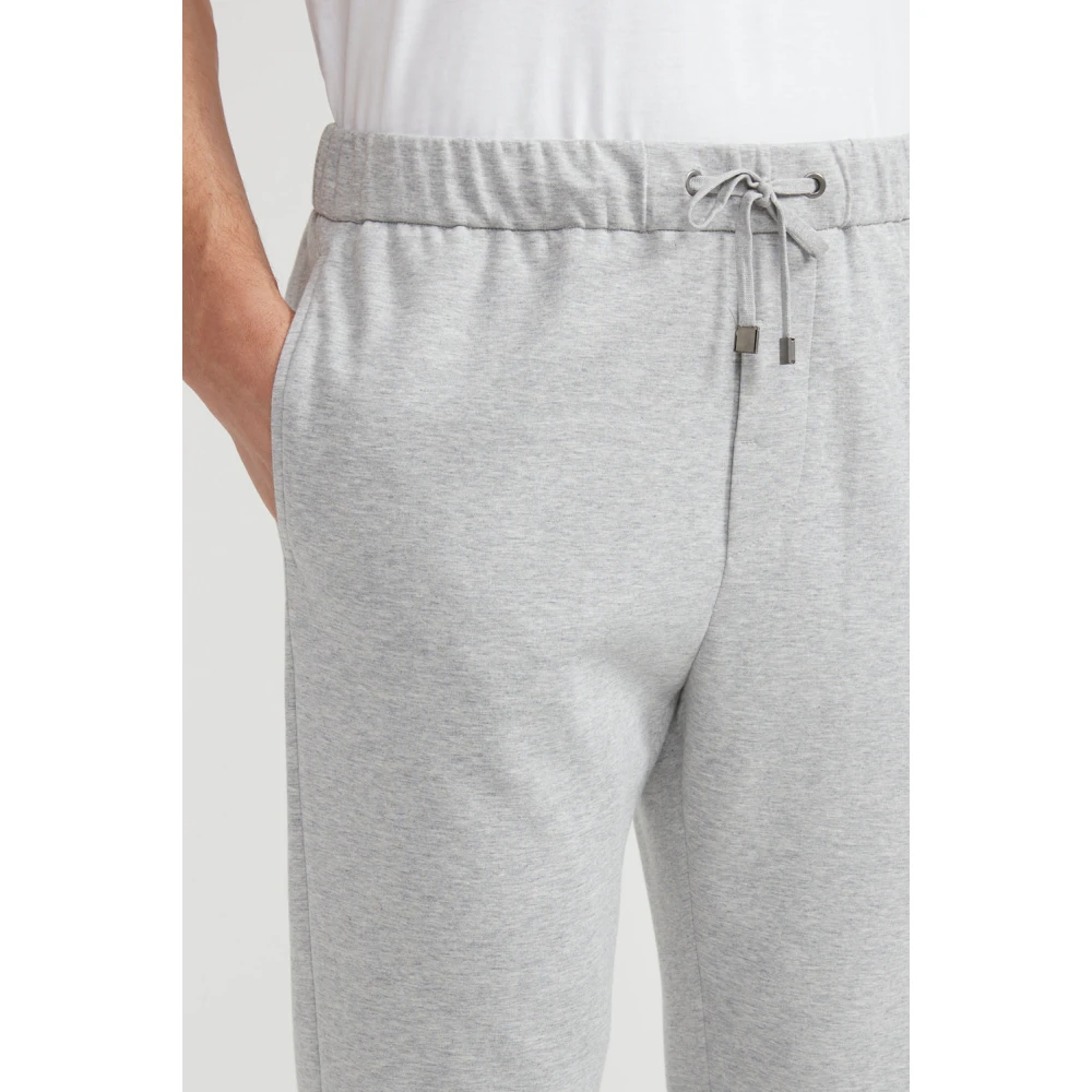 PESERICO Katoenblend joggers Gray Heren