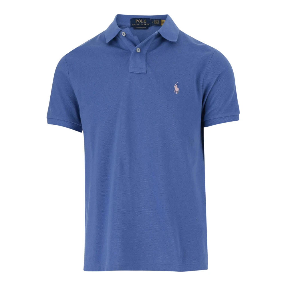 Polo Ralph Lauren Blauw Katoenen Polo Shirt Klassiek Logo Blue Heren
