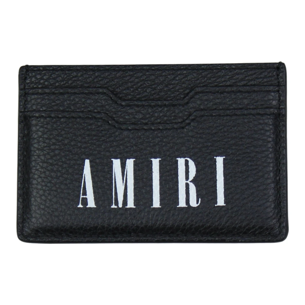Amiri Luxe Leren Kaarthouder Zwart Black Heren