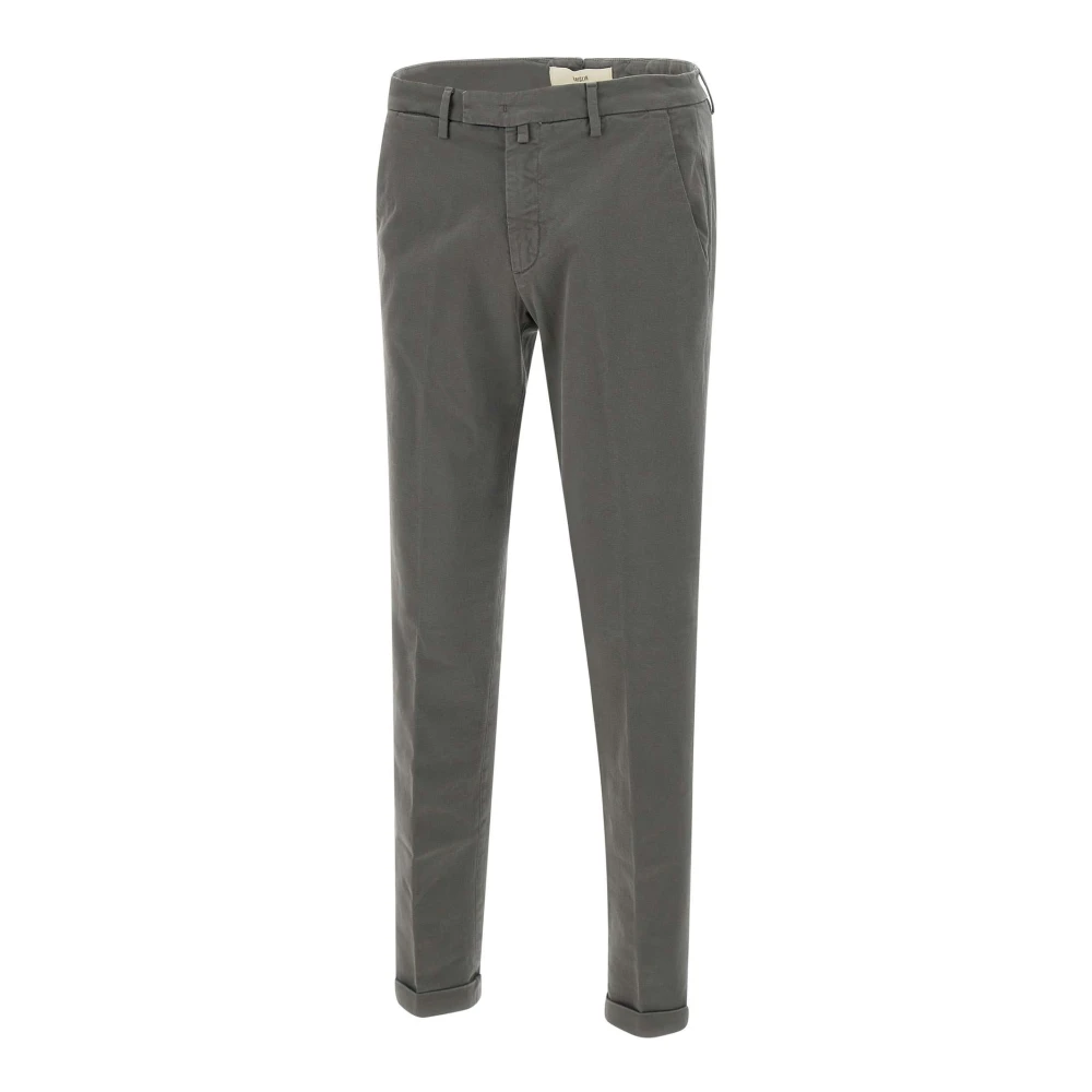 Briglia Grijze Stretch Katoenen Broek Gray Heren