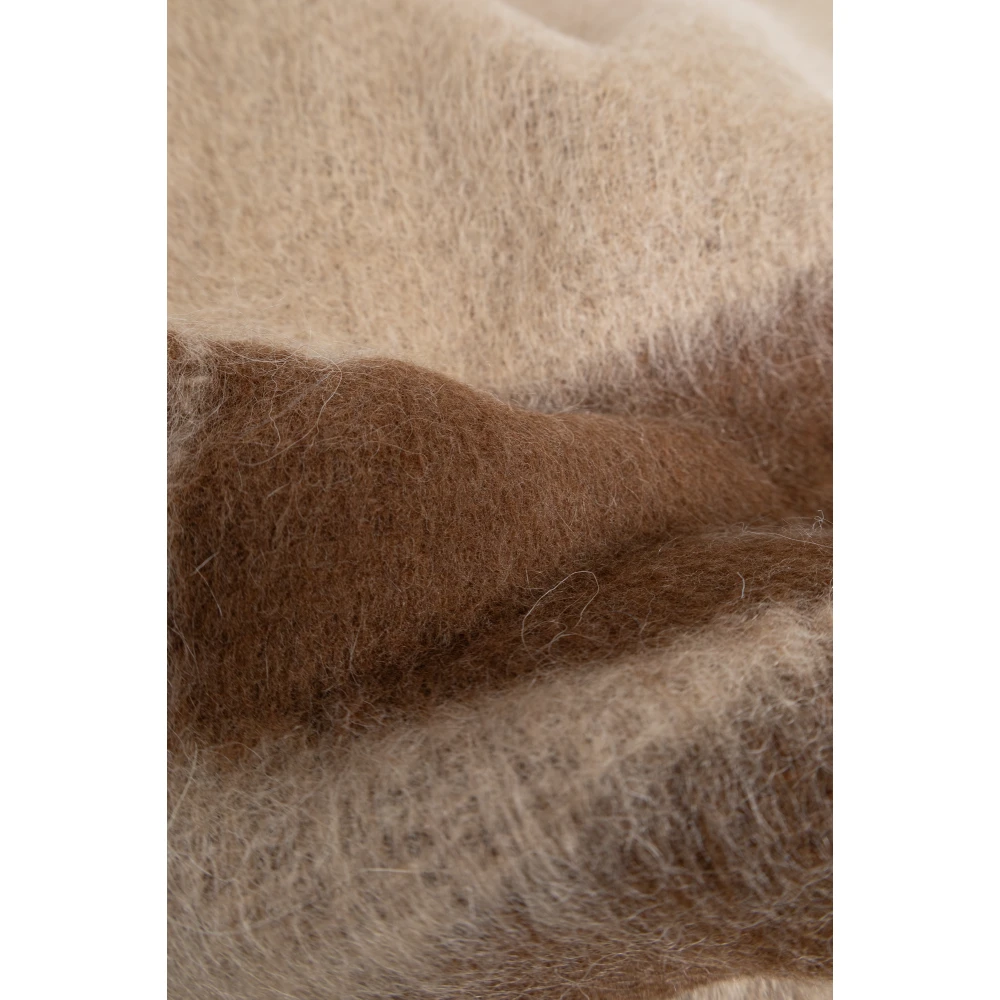 Marni Sjaal met logo Beige Dames
